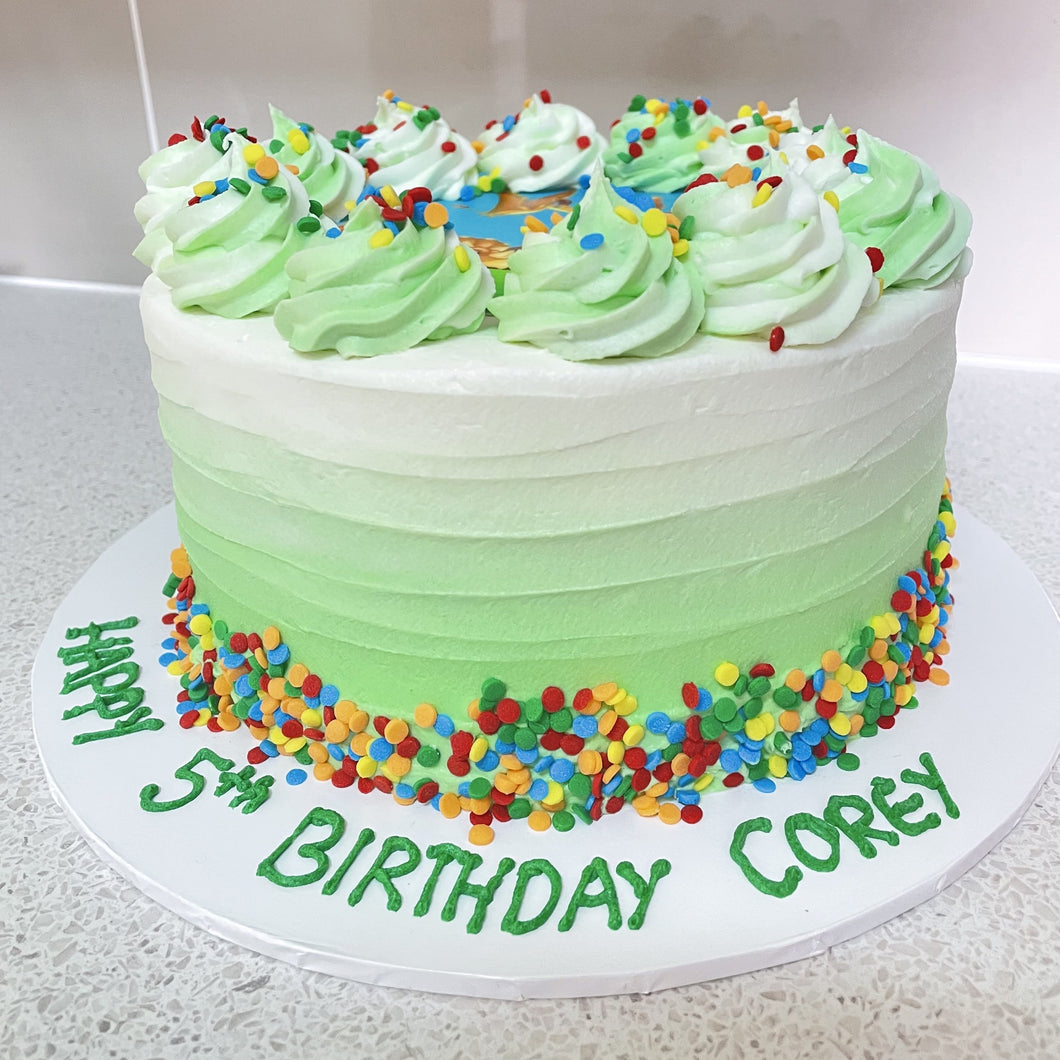 Ombre Birthday Cake